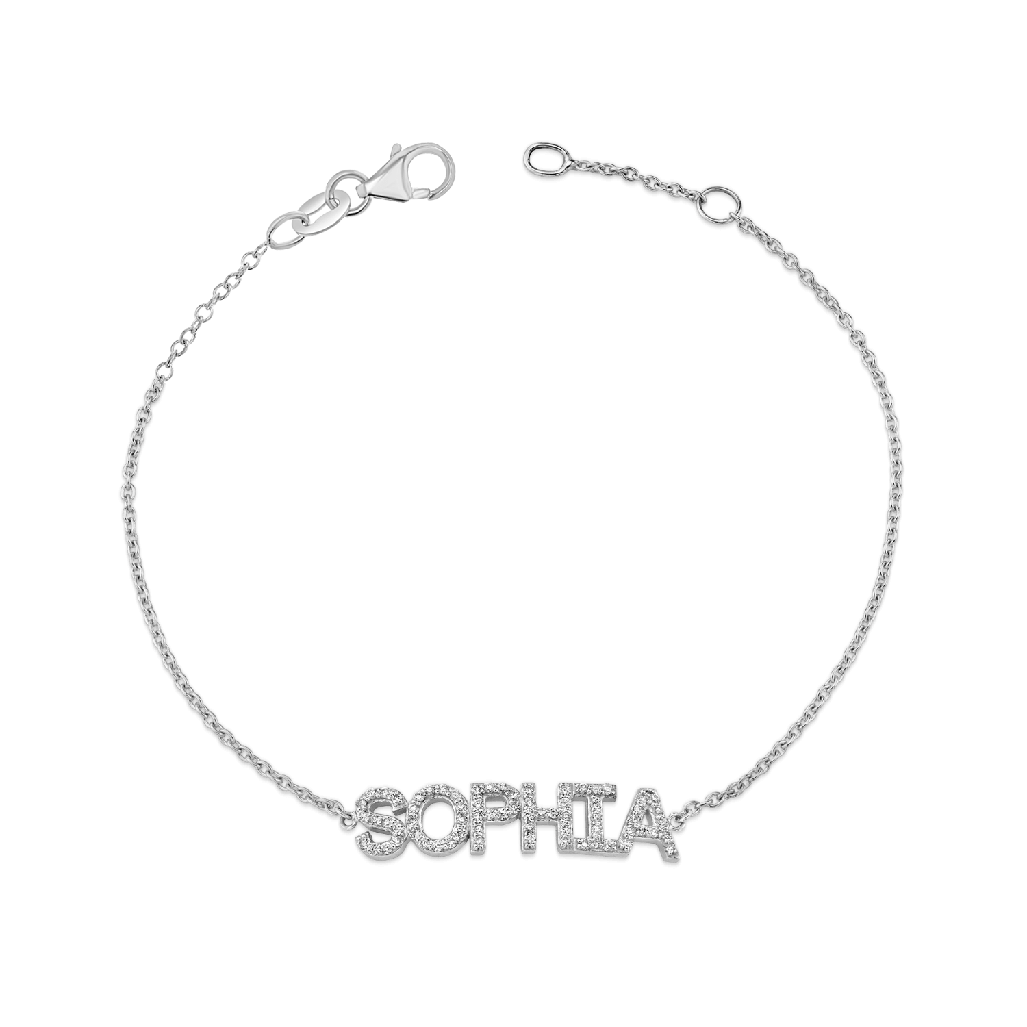 Diamond Custom Name Bracelet