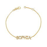 Diamond Custom Name Bracelet