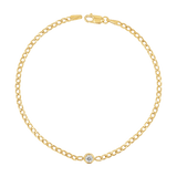 Cuban Link Floating Diamond Bracelet