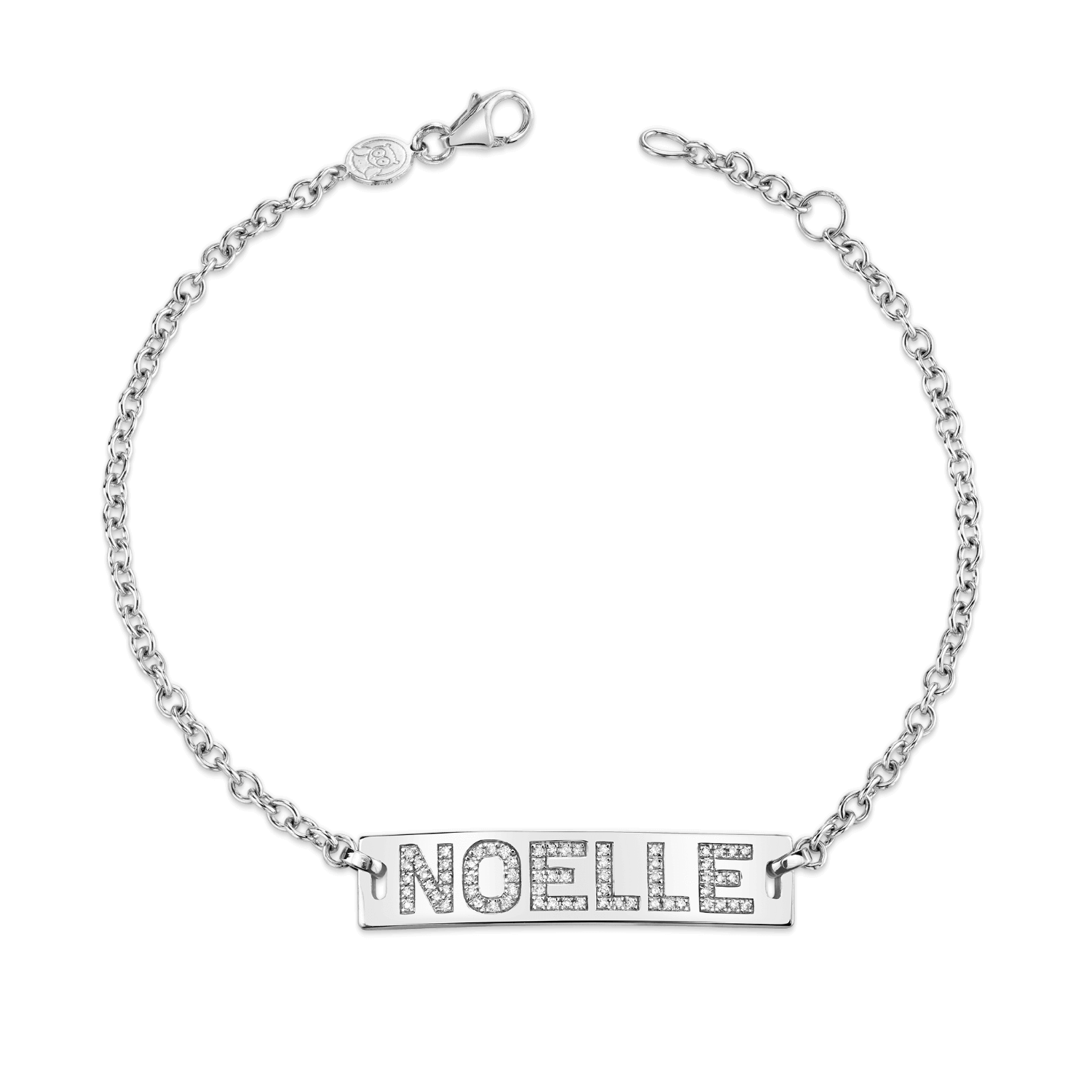 Kids Signature Classic ID Engravable Pave Bracelet