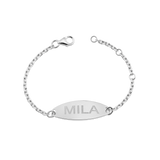 Kids Signature Elongated Oval ID Engravable Bracelet