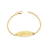 Kids Signature Elongated Oval ID Engravable Bracelet