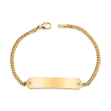 Cuban Link Diamond ID Bracelet