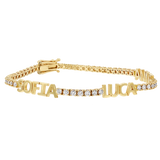 Custom Diamond Name Tennis Bracelet