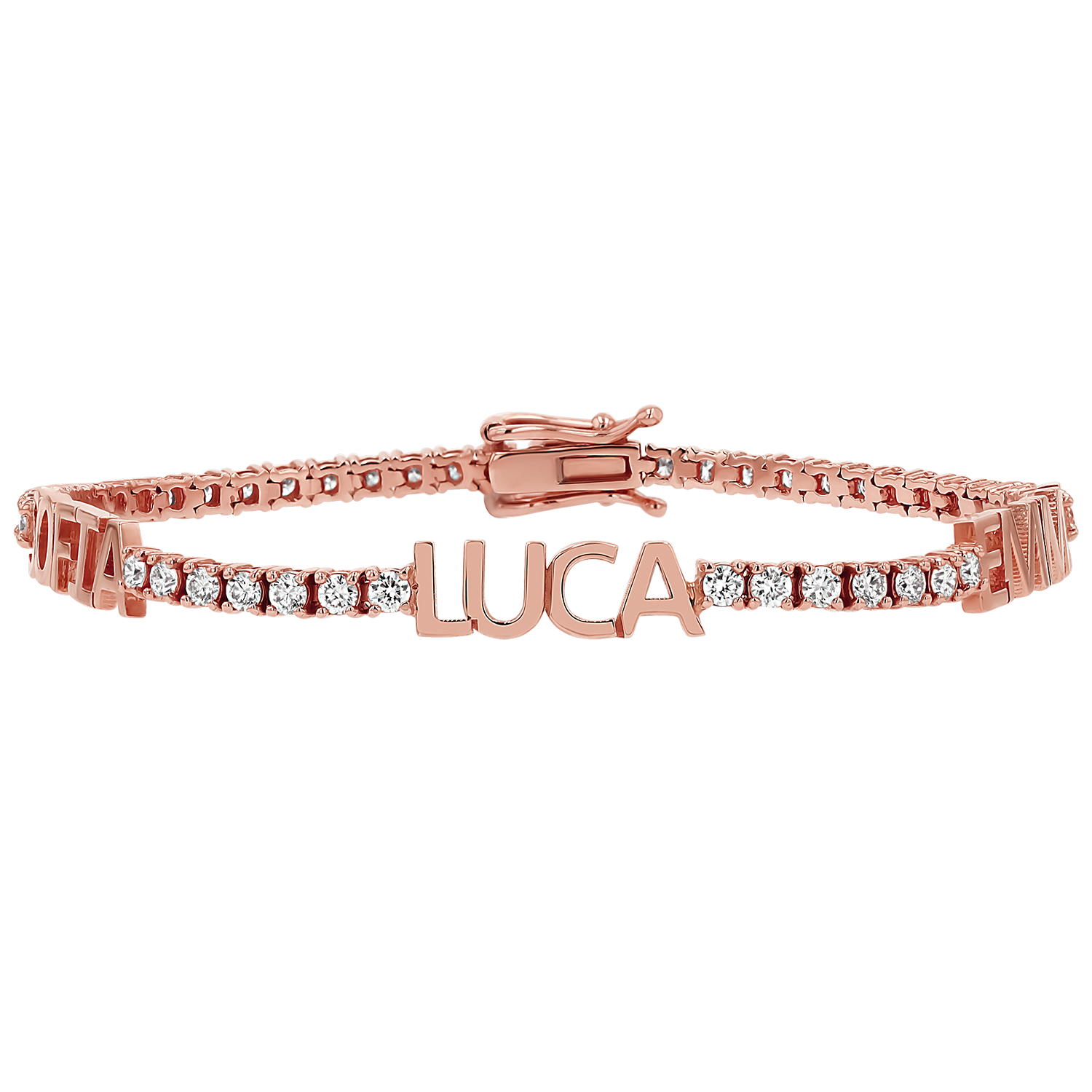 Custom Diamond Name Tennis Bracelet