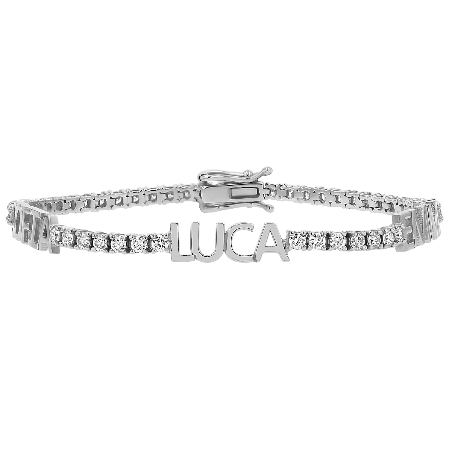 Custom Diamond Name Tennis Bracelet