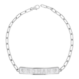 Enamel Heart ID Bracelet