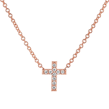 Diamond Pave Cross Necklace