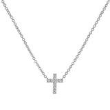 Kids Pave Cross Necklace
