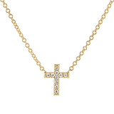 Diamond Pave Cross Necklace