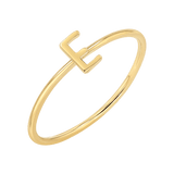 Solid Initial Letter Ring