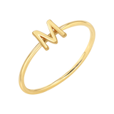 Solid Initial Letter Ring