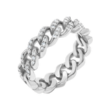 Grand Cuban Link Diamond Pave Ring