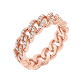 Grand Cuban Link Diamond Pave Ring