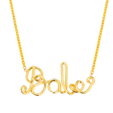 Wire Word Necklace