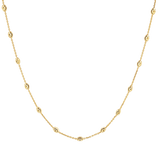 Spaced Mooncut Bead Necklace