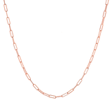 Dainty Paper Clip Chain Necklace