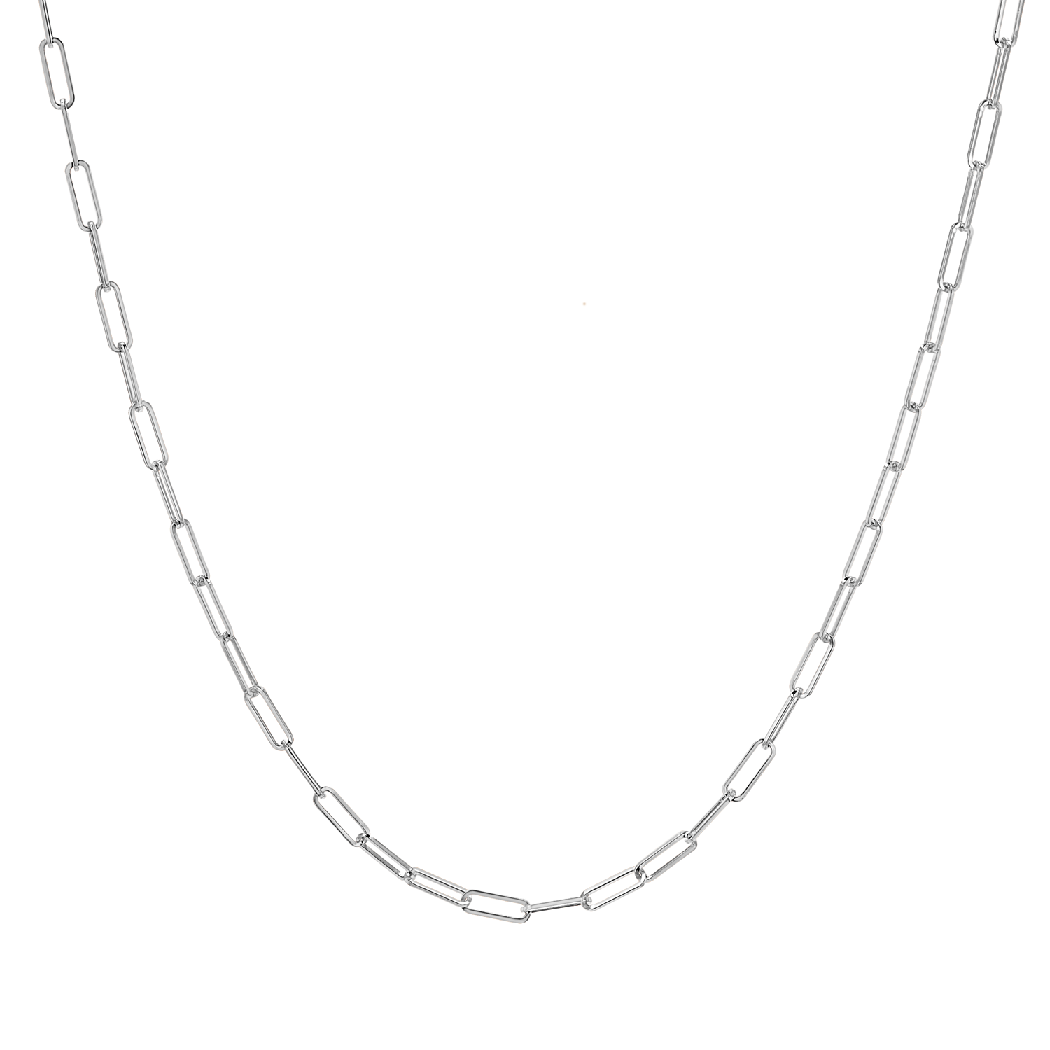 Dainty Paper Clip Chain Necklace