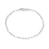 14K Diamond Cut Oval Link Bracelet