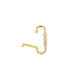 Tri-Bezel Diamond Paper Clip Connector
