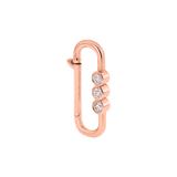 Tri-Bezel Diamond Paper Clip Connector