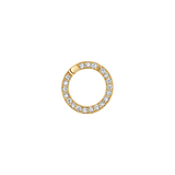 Diamond Round Charm Connector