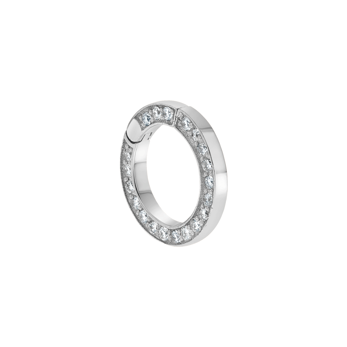Diamond Round Charm Connector