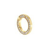 Diamond Round Charm Connector