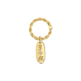 Twist Round Charm Connector Clasp