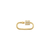 Diamond Barrel Charm Connector