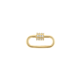Diamond Barrel Charm Connector