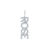 Vertical Diamond Name Charm
