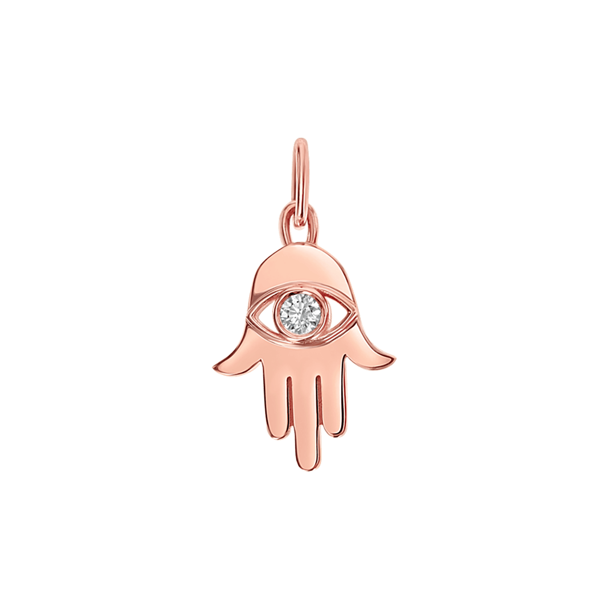 Hamsa Diamond Eye Charm