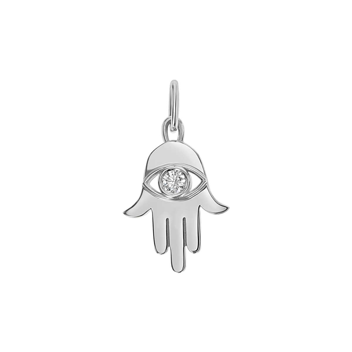Hamsa Diamond Eye Charm