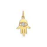 Hamsa Diamond Eye Charm