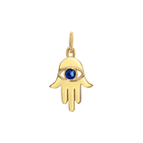 Hamsa Diamond Eye Charm