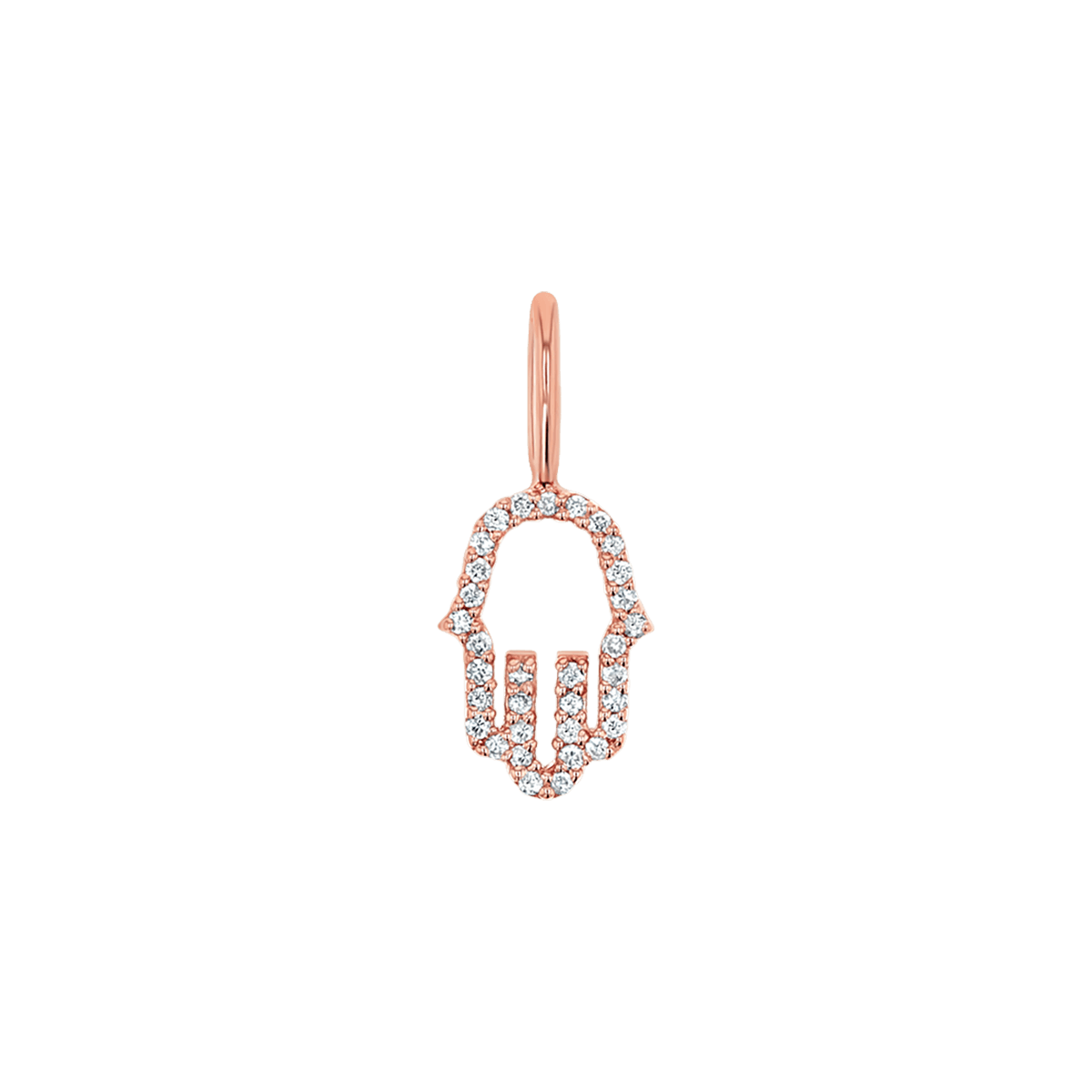 Petite Hamsa Diamond Charm