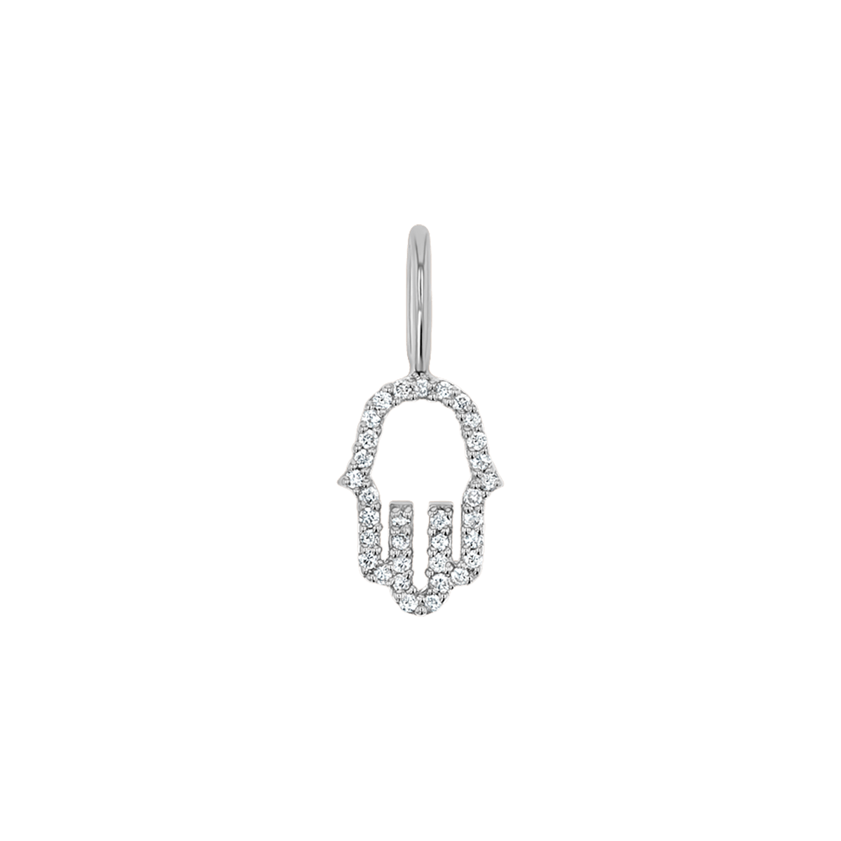 Petite Hamsa Diamond Charm