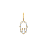 Petite Hamsa Diamond Charm