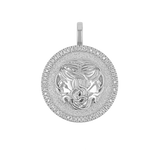 Diamond Zodiac Coin Medallion Charm