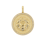 Diamond Zodiac Coin Medallion Charm