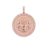 Diamond Zodiac Coin Medallion Charm