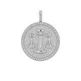 Diamond Zodiac Coin Medallion Charm