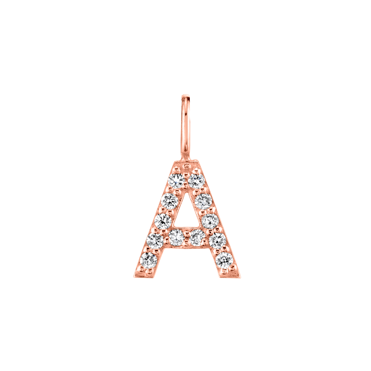 Diamond Pave Letter Charm