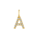 Diamond Pave Letter Charm