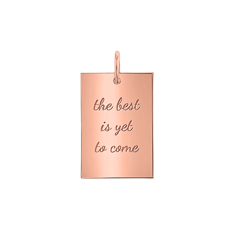 Custom Inspire Rectangle Charm