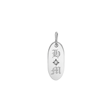 Oval Starset Diamond Initial Charm