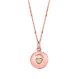 Opal Heart Name Medallion