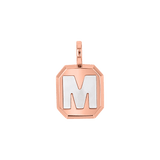 Mega Mother of Pearl Initial Charm