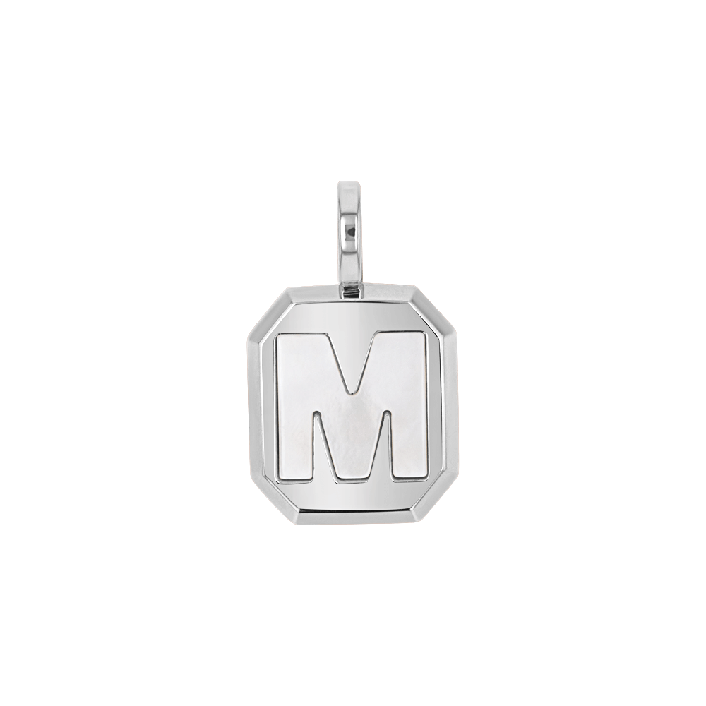 Mega Mother of Pearl Initial Charm